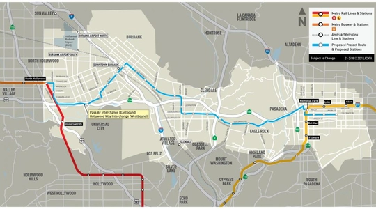 Map of Pasadena