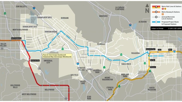 Map of Pasadena