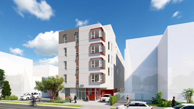 Artist' rendering of supportive housing project