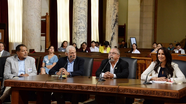 Professors Guerra, Sonenshein, Segura and Sadhwani testify at committee meeting. 